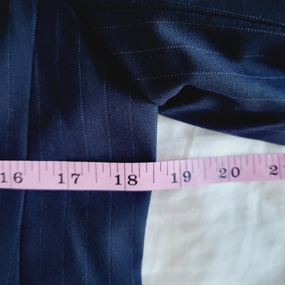 J. Crew Super 120s Navy Pinstripe Blazer - Picture 14 of 15